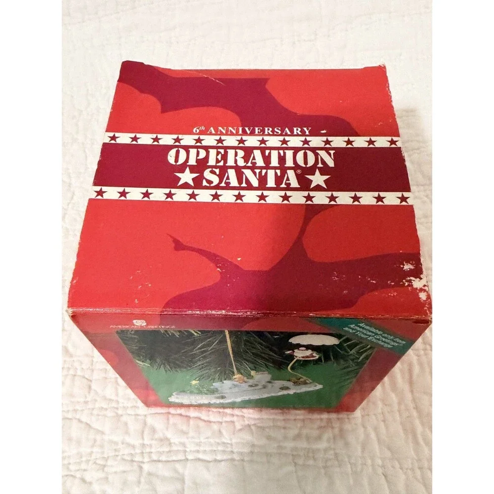 RARE 2001 AG Carlton Cards Christmas at Sea 6th in series Military Ship Ornament